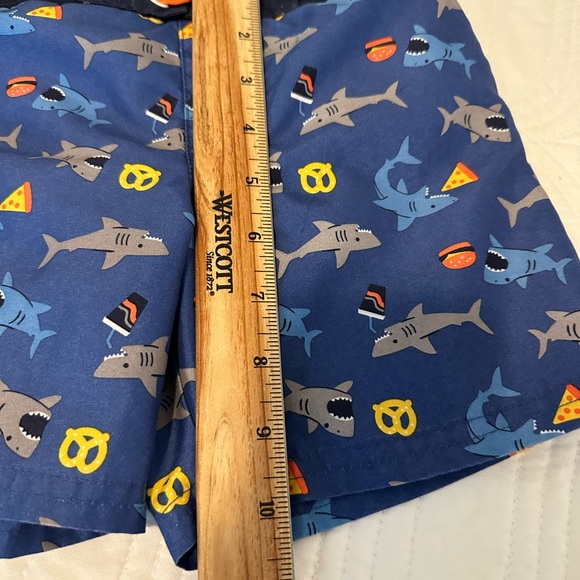 Boy’s 2 swim trunks sz 4 Carters size 4T Cat and Jack both lining elastic waist - Picture 9 of 10
